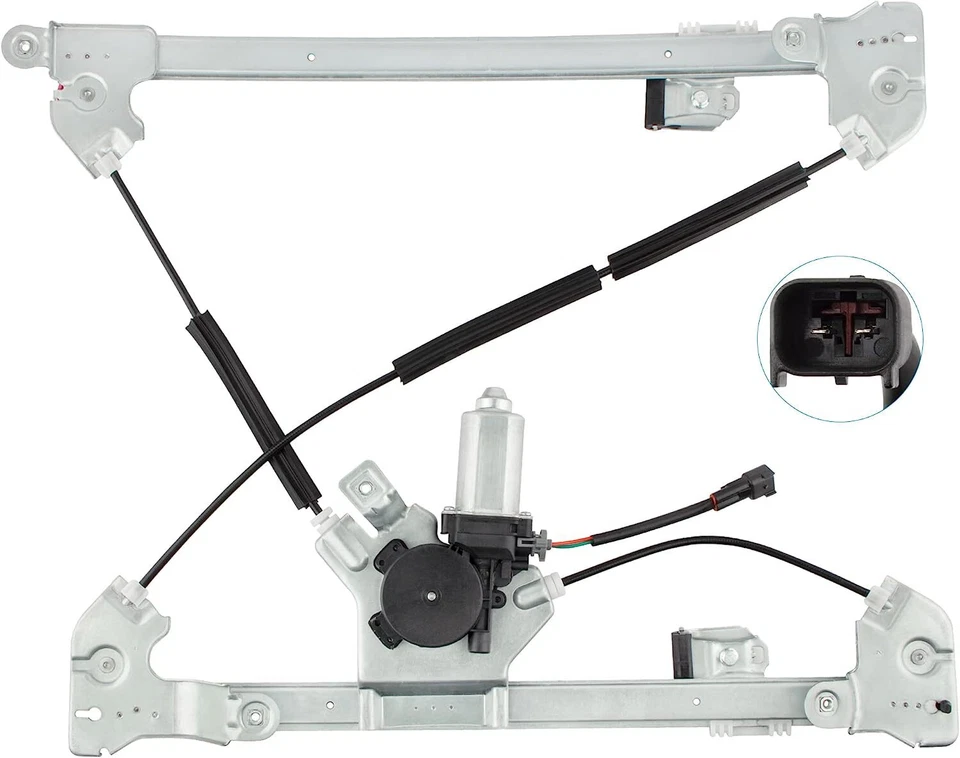 Regulador de ventana eléctrica con motor lado del pasajero delantero para 04-08 F150 LT doble cabina Foto 4 de 4