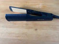 REVLON FLAT IRON HAIR STRAIGHTER SLIGHTLY USED 2" WIDE WITH CURL AT THE END