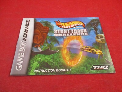 Hot Wheels Stunt Track Challenge Game Boy Advance Instruction