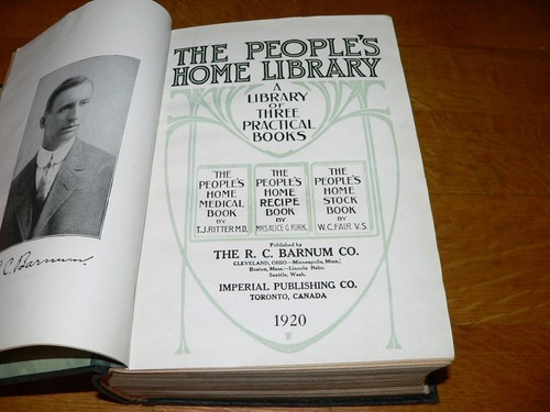 Antique 1920 The People's Home Library Medical/Cooking/Veterinary Reference Book - Picture 7 of 9