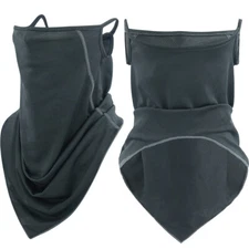 Balaclava Neck Gaiter Face Mask with Ear Loops Scarf Cover Bandana for Men Women