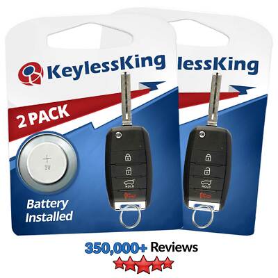 2 Fits 2014 2015 2016 Kia Sportage Keyless Entry Remote Key Fob NYODD4TX1306-TFL