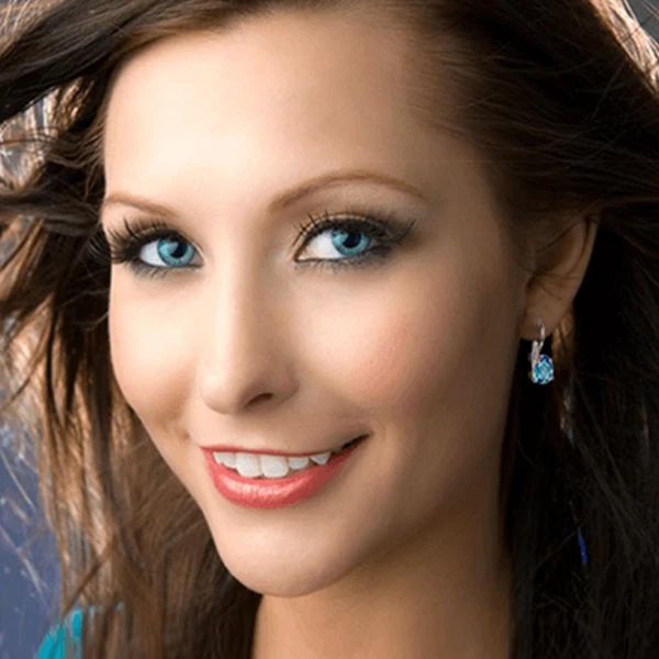 Orecchini Goccia tipo Acquamarina in Argento 925 Rodiato Oro Bianco - Immagine 3 di 4