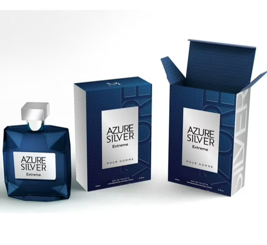Azure Silver Extreme Cologne For Men 3.4 oz. By Mirage Brands Spray Fragrance