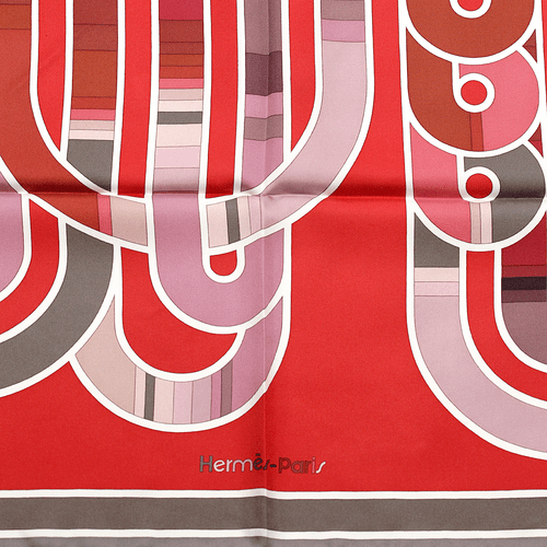 Hermes Scarf MELODIE CHROMATIQUE 90cm Silk Foulard Carre VIRGINIE JAMIN - Picture 2 of 8