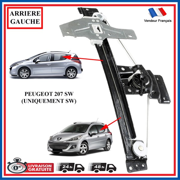 Fensterheber Hintere Links Kompatibel FüR Peugeot 207 Sw 9223C5 9223G1-image