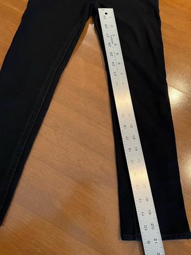 True Religion Girls Sz 7 Jeans Stella Black Ponte Pants Skinny Straight Classic - Picture 4 of 14