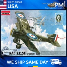 Roden 416 RAF S.E.5A W/Wolseley Viper British fighter-biplane WWI scale 1/48