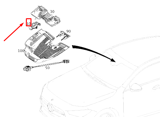 Neu MERCEDES-BENZ CLA C118 Windschutzscheiben-Regensensor A2479009107 Original