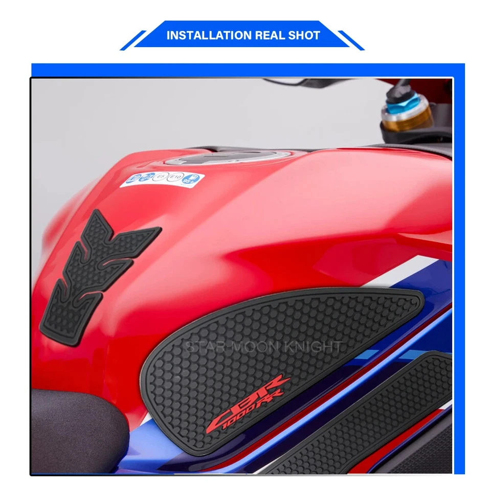 Tank Pad Sticker Anti Slip Rubber For Honda CBR1000RR R Fireblade SP 2020 2021- - Image 3 of 4