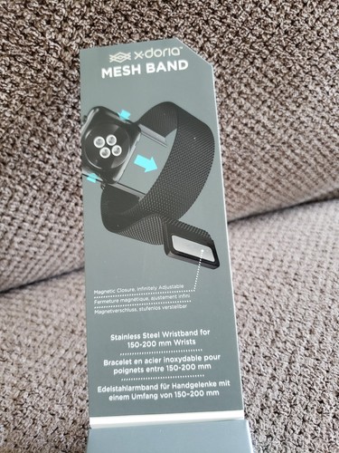 NEW X-DORIA MESH BAND Stainless Steel Watch Series 1 2 3 4 (42mm) Apple Watch - Photo 4 sur 5