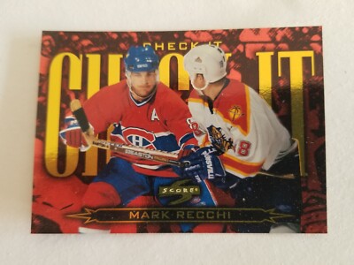 1997-98 Score Check It Mark Recchi #2 HOF
