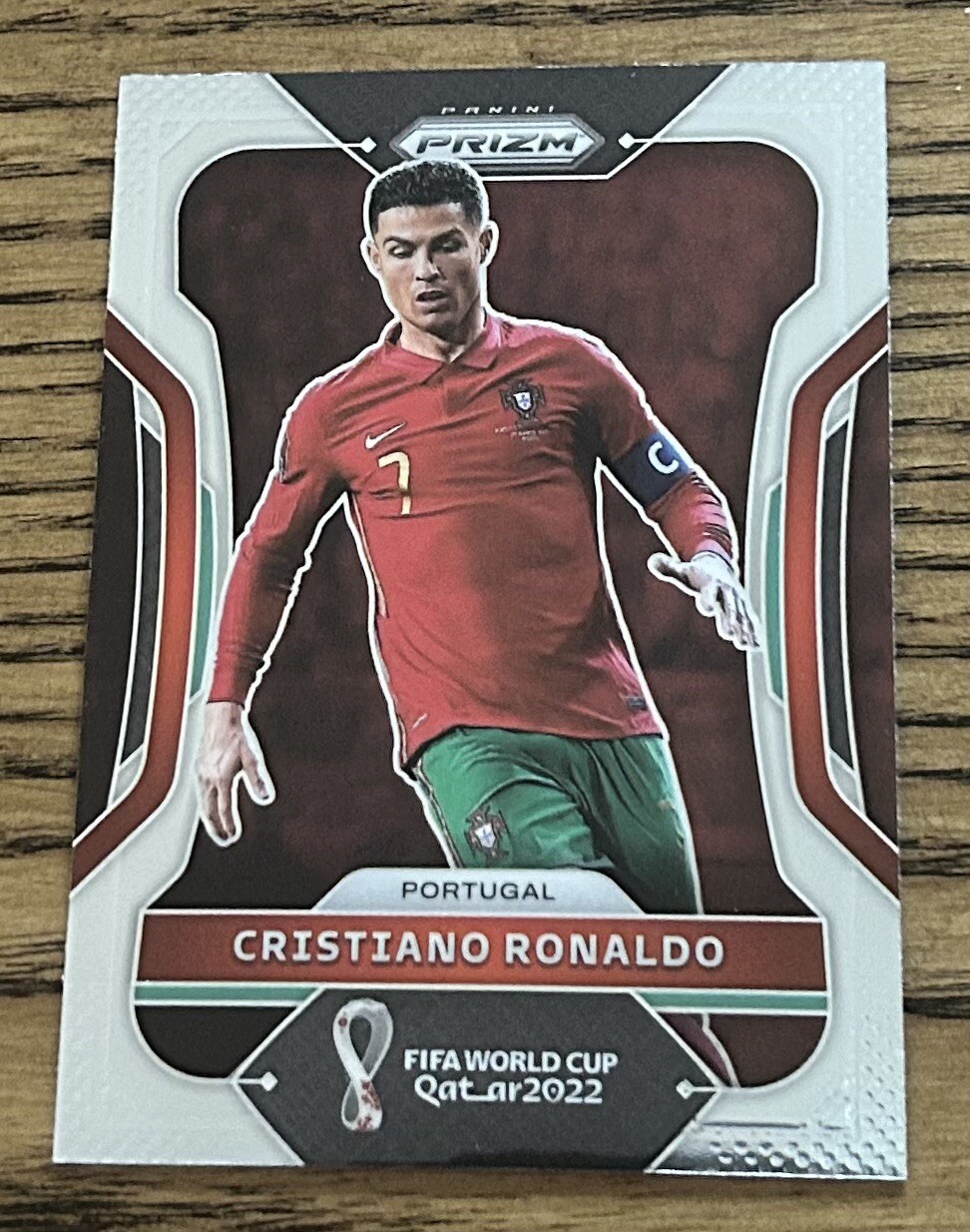 2022 Panini Prizm FIFA World Cup Qatar Cristiano Ronaldo Base #175 Portugal