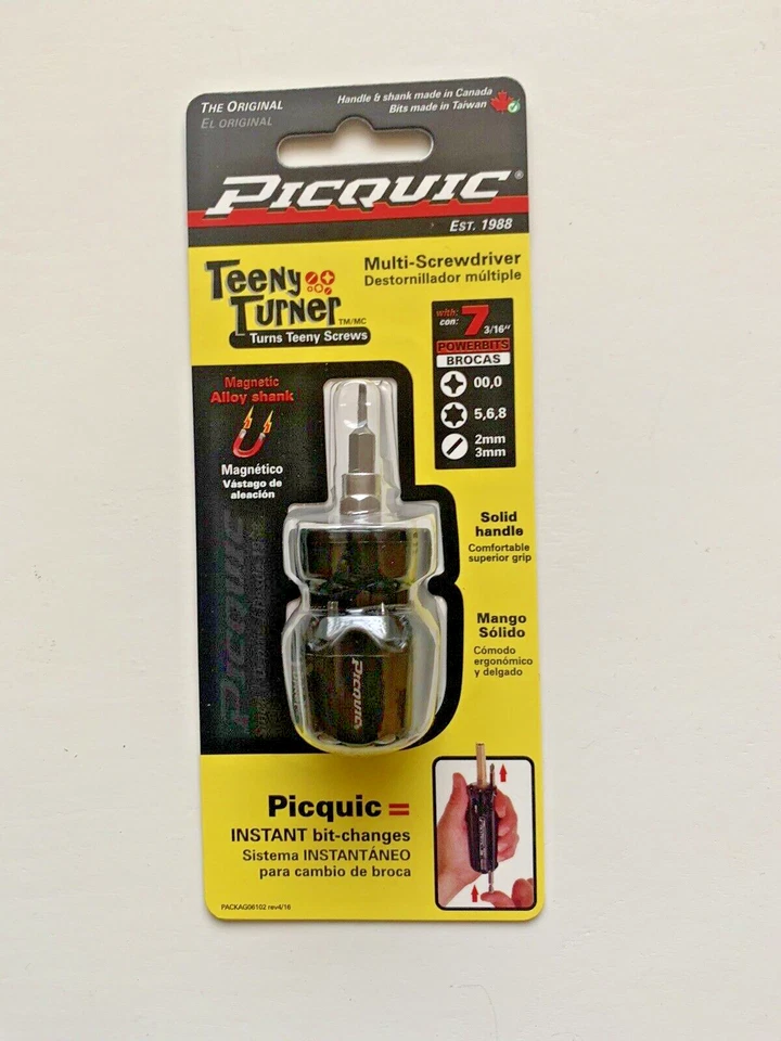 PICQUIC SIXPAC Plus/Dash 7/Teeny Turner Multi Bit Screwdrivers - Black - Image 3 of 3
