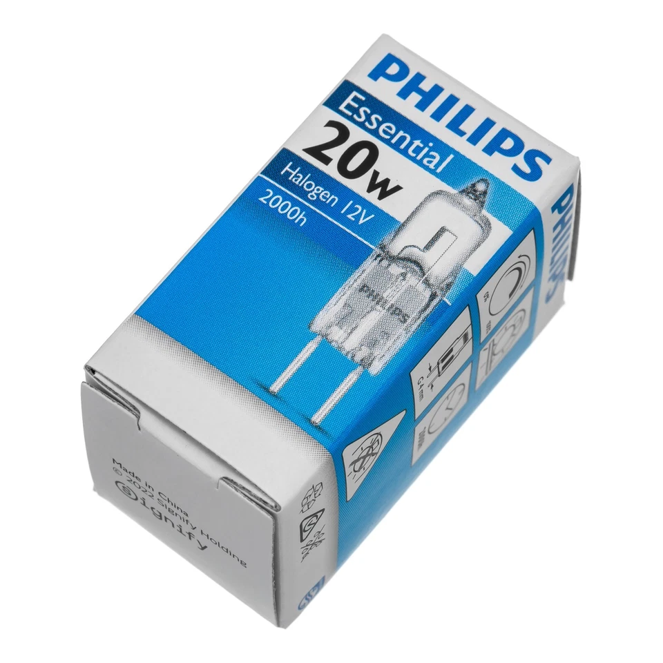 Philips 20W 12V G4 Clear Halogen Bulb Dimmable Lamp Light Wedge Capsule Globe CL - Image 4 of 4