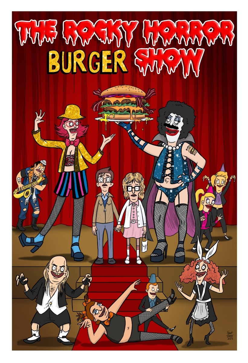 Bob's Burgers The Rocky Horror Burger Show Mash-Up wall art print
