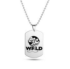 Juice Wlrd Necklace Pendant Melting Earth American Rapper Brand New Metal Tag