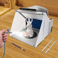 Professional Airbrushing Set DIY Airbrush Spray Paint Booth with Compressor Kit