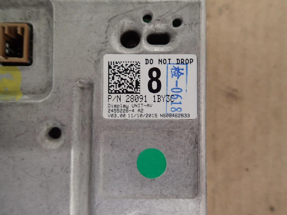 14 15 16 INFINITI QX50: Dash Display Screen, w/ Navigation Option - Image 4 of 4