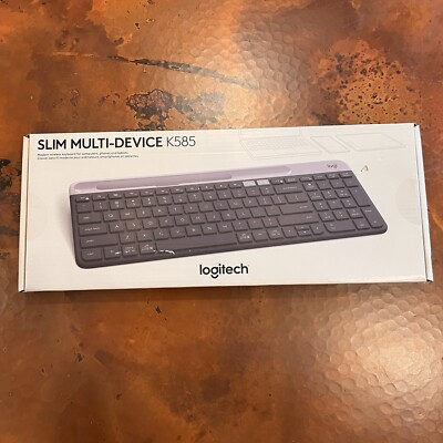 Logitech K585 Slim Multi Device Wireless Compact and Quiet Keyboard - Graphite