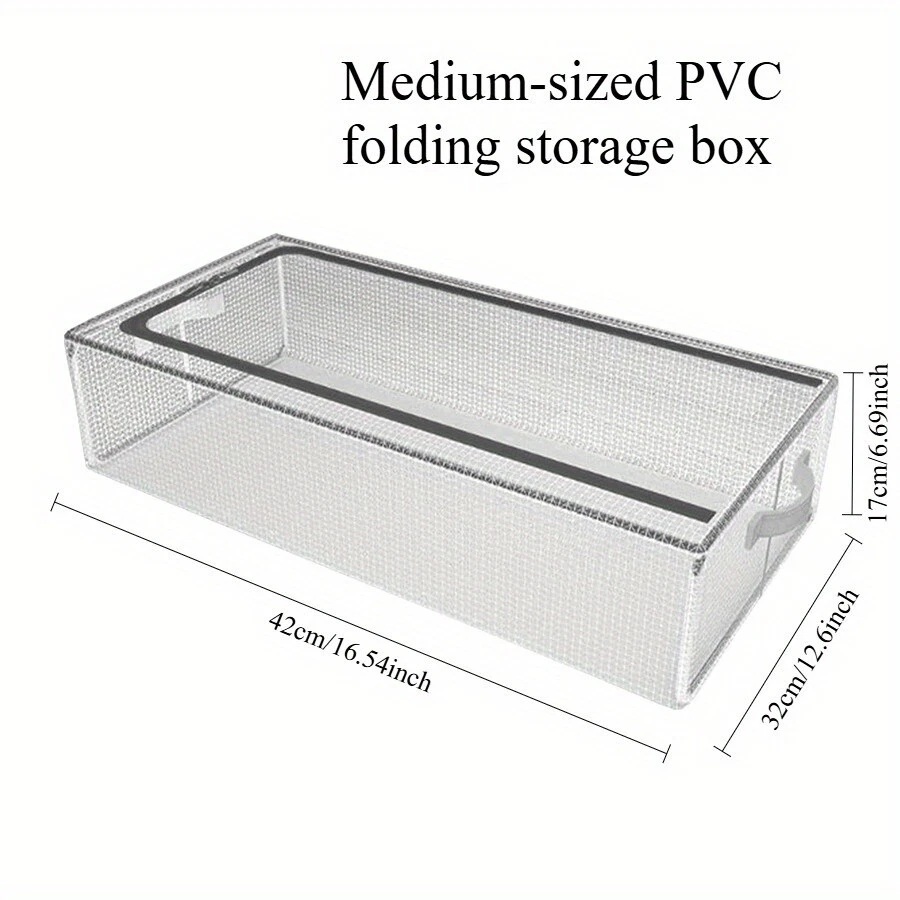 PVC Shoe Storage Box, Waterproof & Foldable Shoe Storage Box, Shoe Organizer - Image 4 of 4