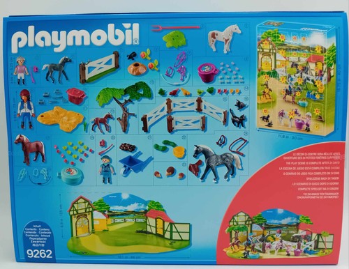 PLAYMOBIL 9262 Adventskalender Reiterhof Pony Pferde Fohlen reiten Igel Baby NEU - Picture 4 of 5