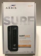 ARRIS SBG10 SURFboard AC1600 Dual-Band Cable Modem & Wi-Fi Router- Black