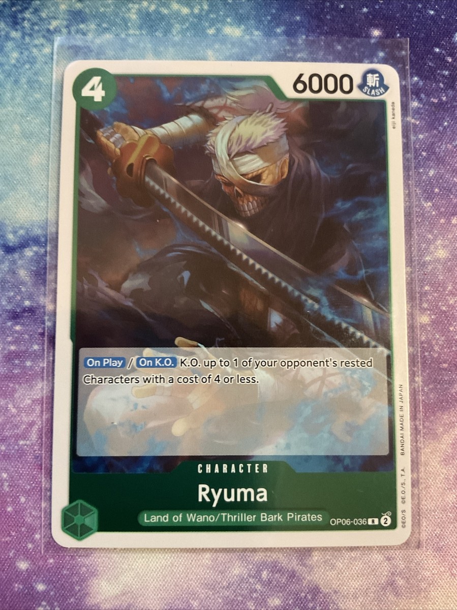Ryuma OP06-036 R Foil Rare Wings Of The Captain One Piece Card