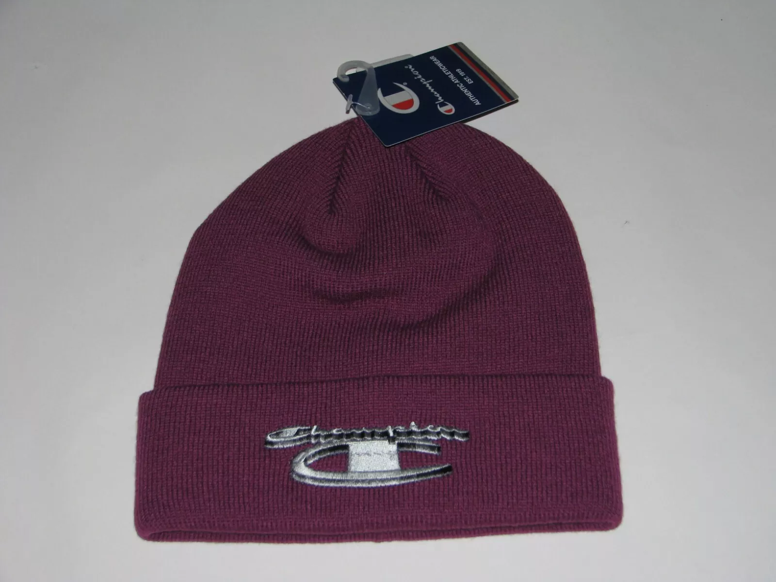 Casquette chapeau d'hiver SUPREME x Champion 3D métallisé VIOLET VIF NEUF ! F/W 2018