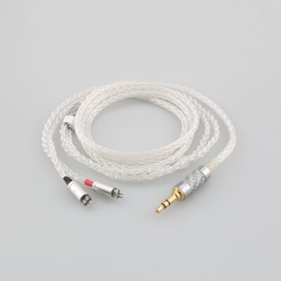 8Cores Pure Silver Earphone Upgrade Cable fro BL03 V80 KZ ZS10 PRO ZS10 AS10 ZS6