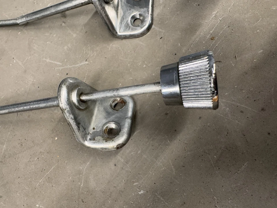 1965 1966 Pontiac Grand Prix Fresh Air Vent Cables NON A/C Dash Bonneville Knobs - Image 2 of 4