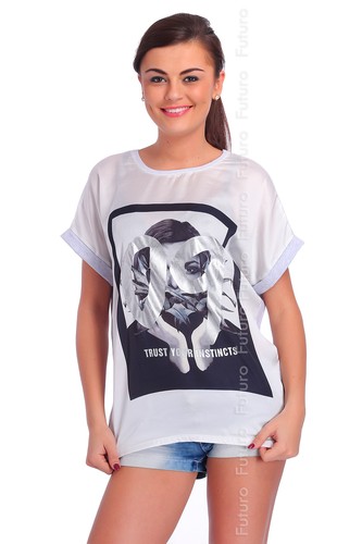 Party Loose Fit T-Shirt 09 Print Short Sleeve Top Casual Tunic Size 8-12 FT1761 - Picture 6 of 10