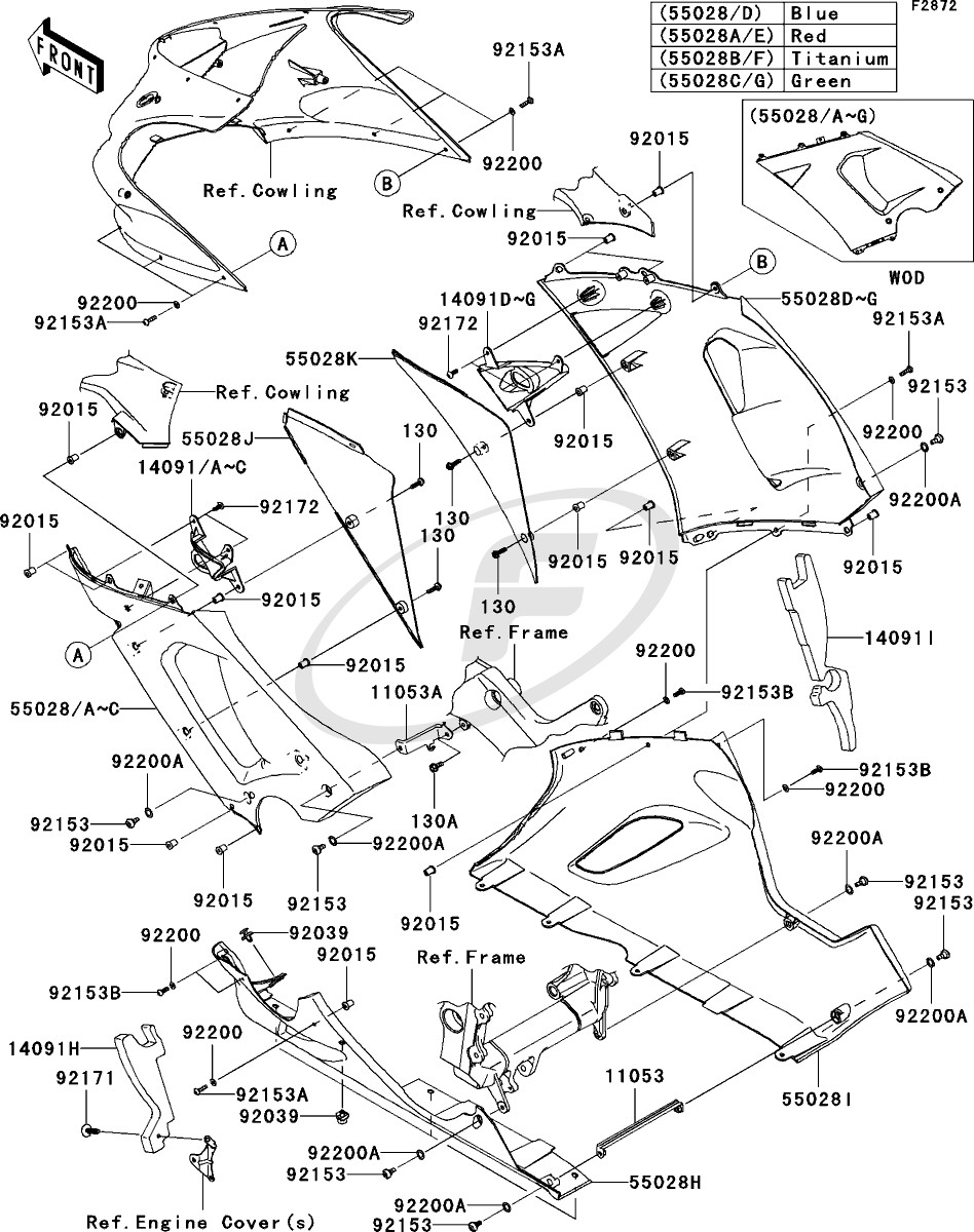 KAWASAKI Genuine ZR-7S Ninja Tensioner Assembly 12048-1159 KAWASAKI Genuine ZR-7S Ninja Tensioner Assembly 12048-1159