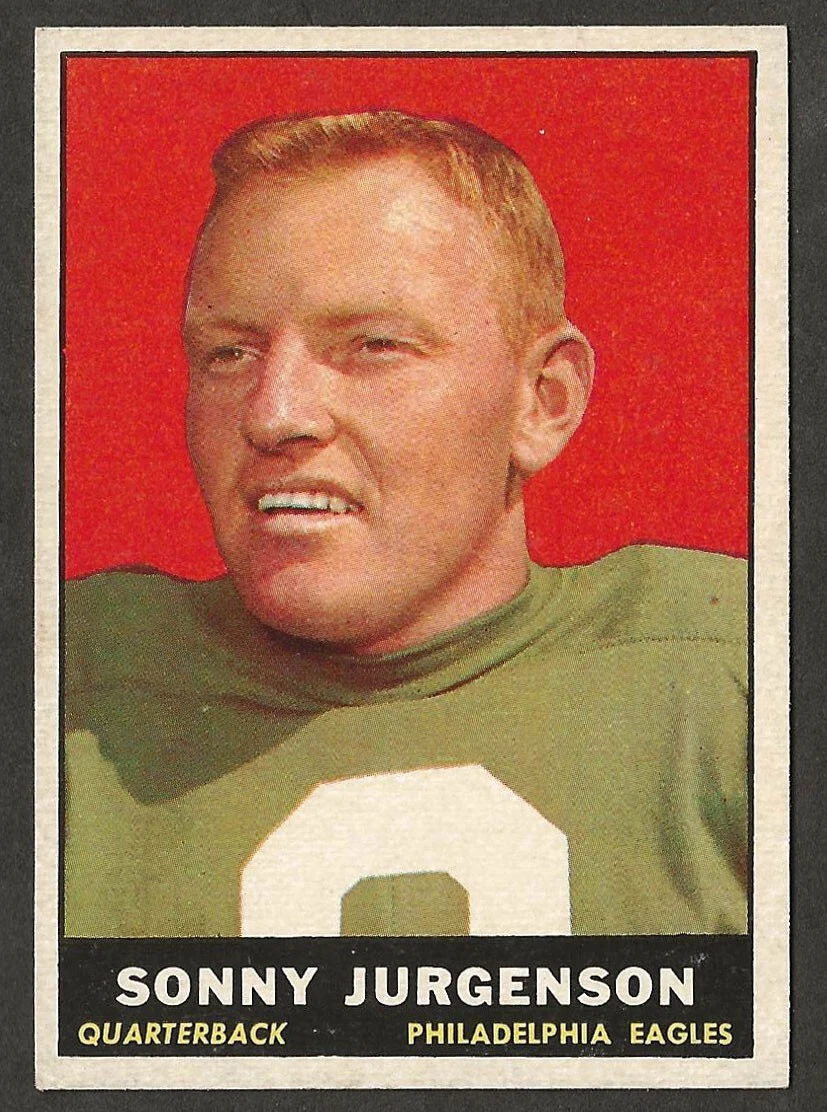 1961 Topps #95 SONNY JURGENSEN Philadelphia Eagles EXMT+