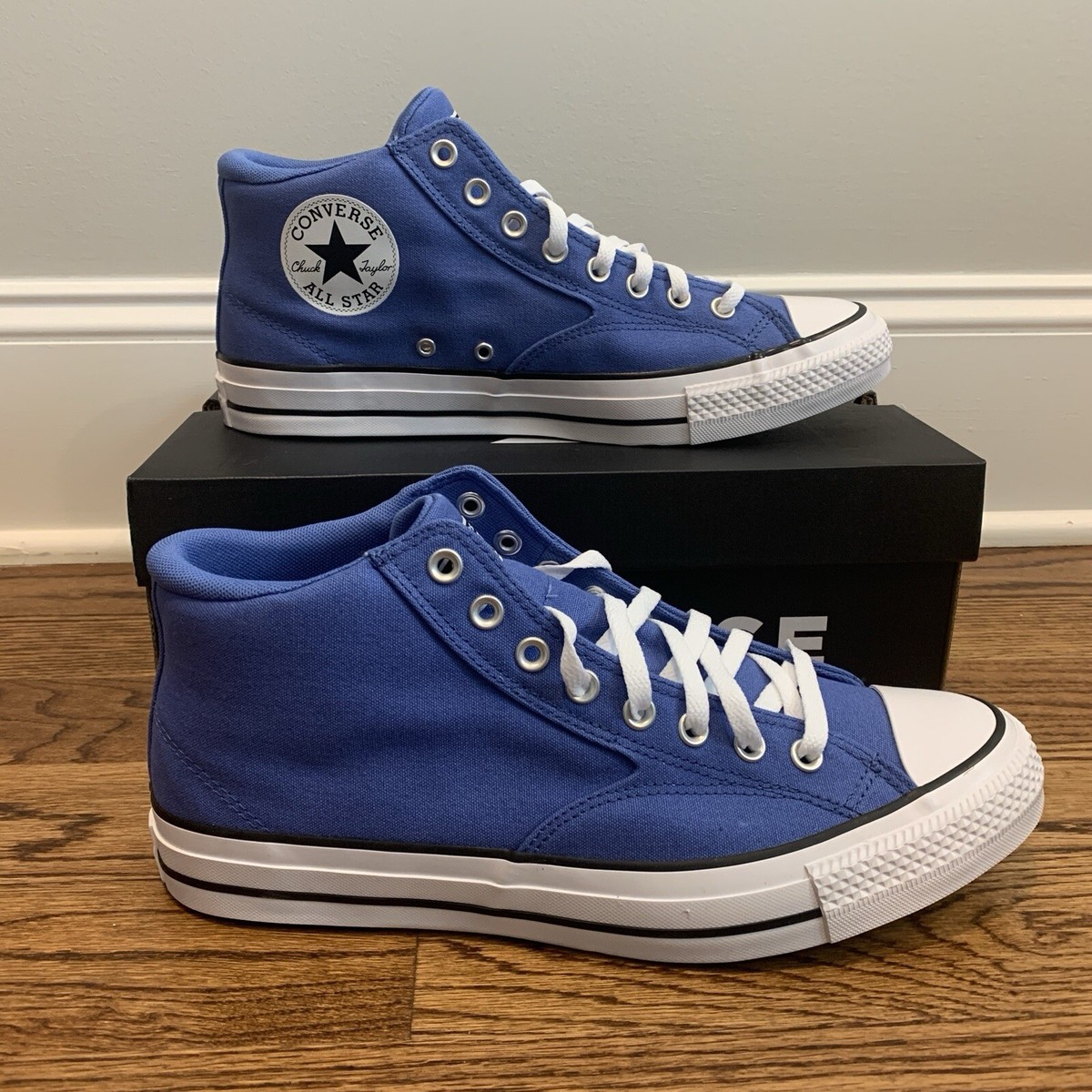 VTG 90s Allstar-Hi USA製 青 US9.5 JP27.5 Vintage 90s Converse Chuck Taylor All Stars Blue High Top