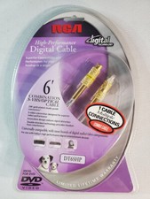 RCA DT6SHP 6FT D Combination High Performance Digital S-VHS/ Optical Cable