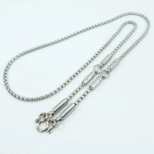 Collar Cadena Inoxidable 3 Lazos Colgante Colgante 24" pulgadas Buda Tailandés Amuleto