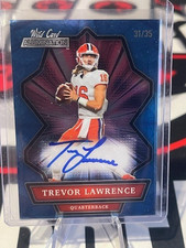 2021 Wild Card Alumination Trevor Lawrence RC AUTO Blue Rare 31/35 Jaguars