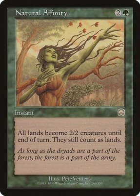 Natural Affinity X (1) Mercadian Masques MTG Excellent/Near Mint - 4RCards