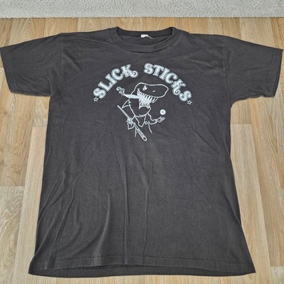 Vintage Slick Sticks Pool Shark T Shirt XL Single Stitch Riverside Club 80s