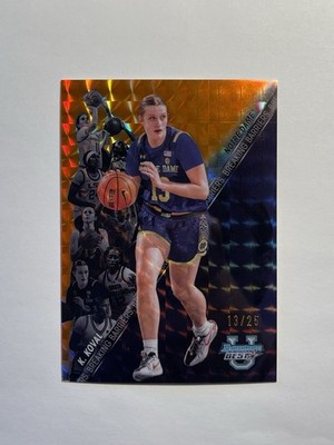 KATE KOVAL 2024-25 BOWMAN U BEST BREAKING BARRIERS Orange Geometric #d /25 LSU
