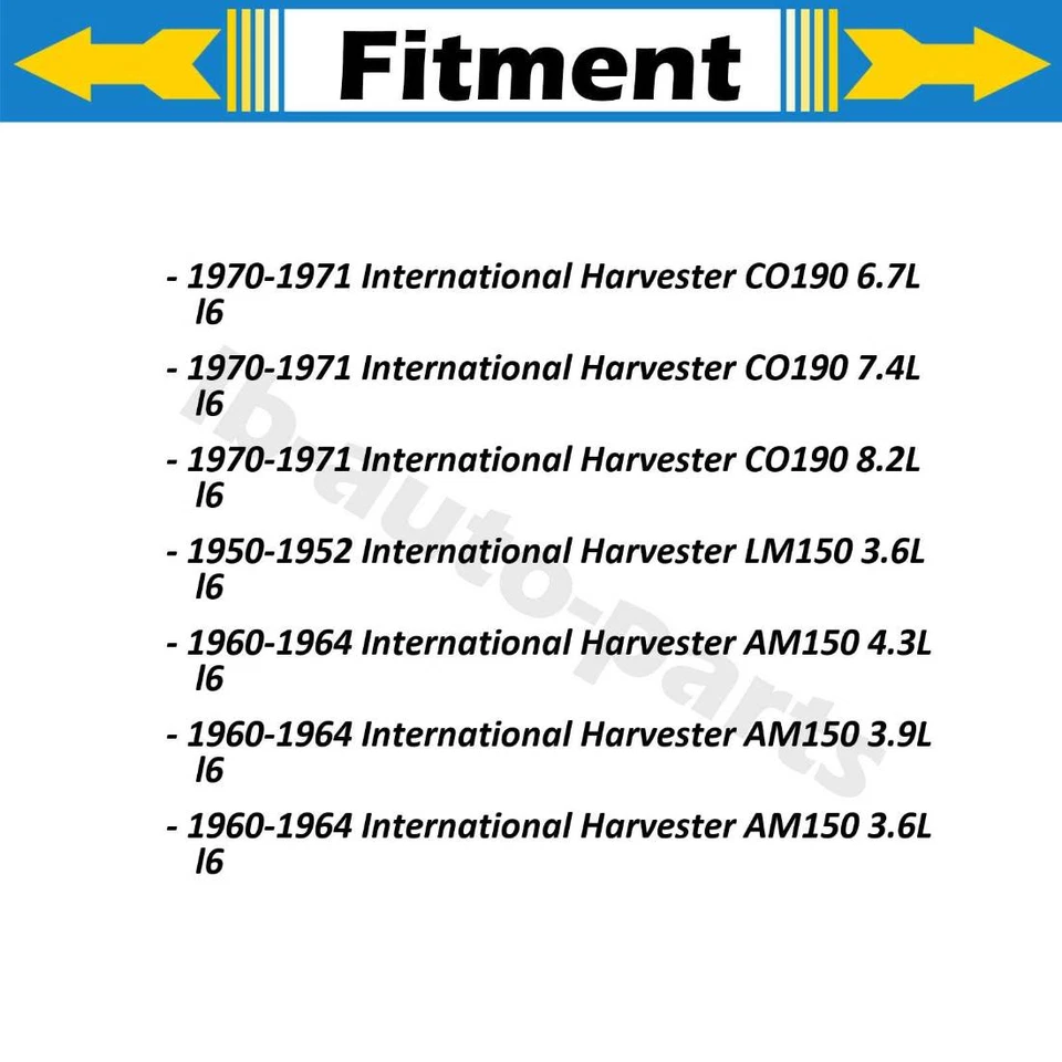 Manguera de freno trasera para International Harvester CO190 1970-1971 8,2 L Foto 2 de 4