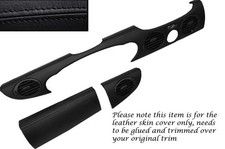 Schwarz Stich Drei Teile Armaturenbrett Rand Leder Skin Bezüge Für Rover 75 & Zt