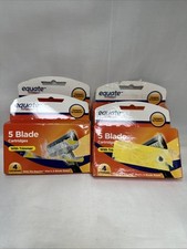 Equate 5 Blade Razor Refill 4 Cartridges ONLY REFILL Lot of 4 In Box total 16