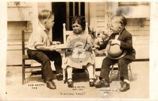 c1920 WIZARD OF OZ MIDGETS MATINAS MIKE IKE SOCIAL RPPC Photo Postcard COPY