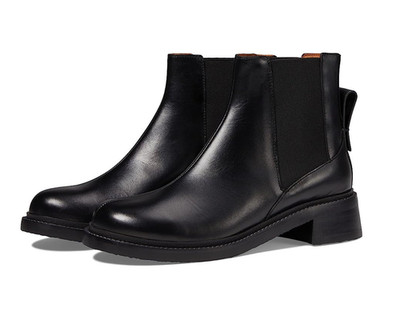 See By Chloe Bonni Boots Women's 9M Black Leather Round Toe Ankle Chelsea NCZ219