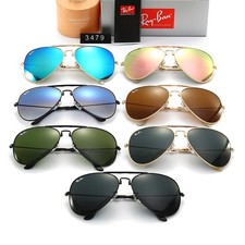 Unisex Ray-Ban RB3479 Sunglasses Multicolor Frame Multicolor Glass Lens 62mm