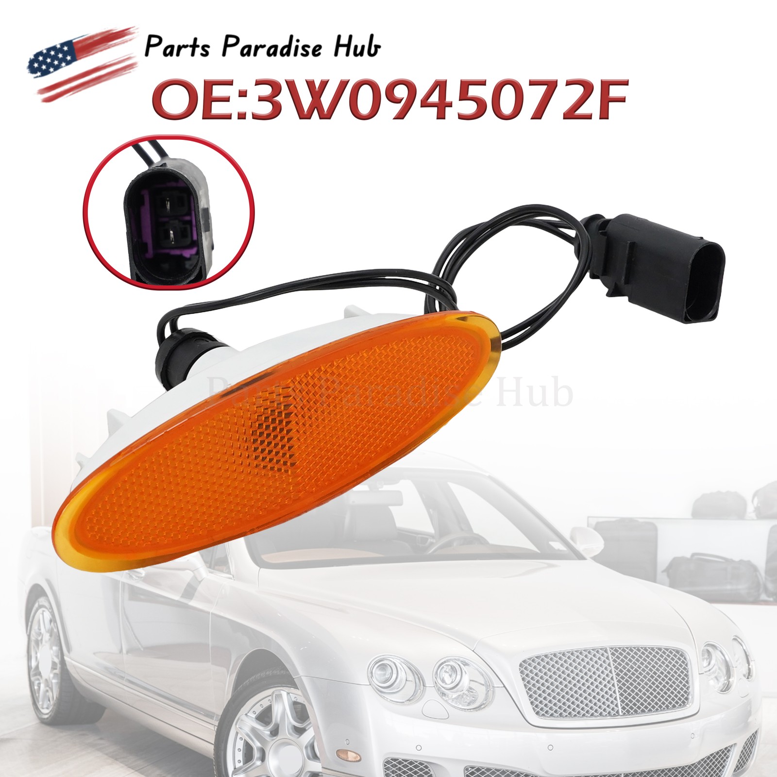 NEW Front Bumper Left Or Right Side Marker Light For Bentley Gt GTC Flying Spur
