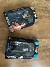 Set of 2 AEW Jazwares Sting & Walmart Exclusive Adam Page (See Description)