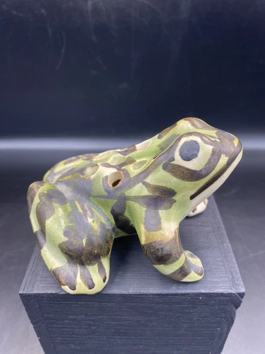 1930’s Brush McCoy Pottery Frog Flower Frog